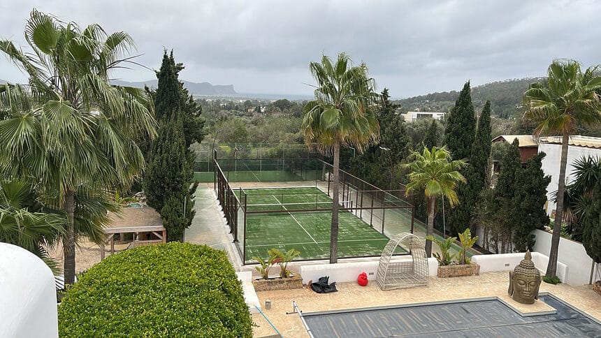 pádel privado jardín