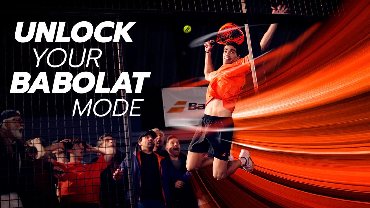 Juan Lebrón smash avec la Babolat Viper 2026 en mode offensif
