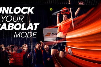 Juan Lebrón smash avec la Babolat Viper 2026 en mode offensif