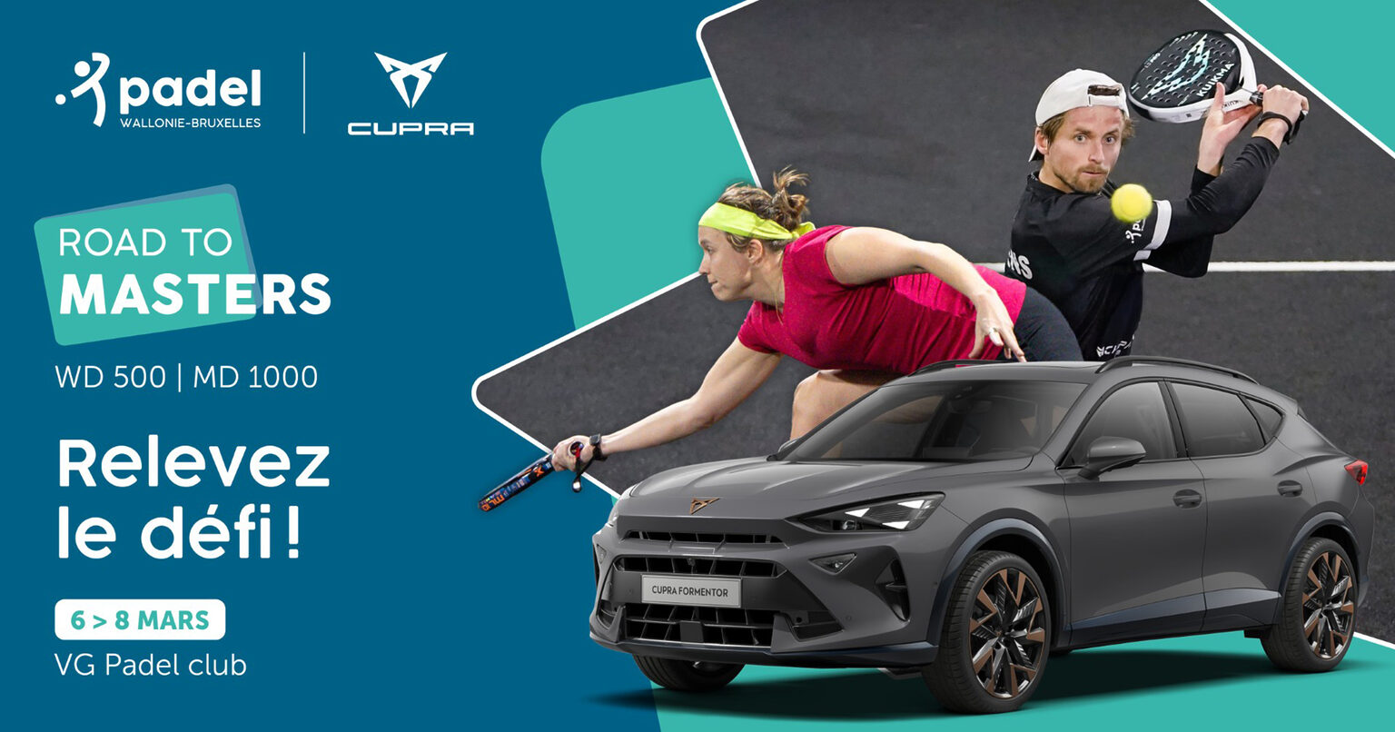 road to master padel wallonie bruxelles