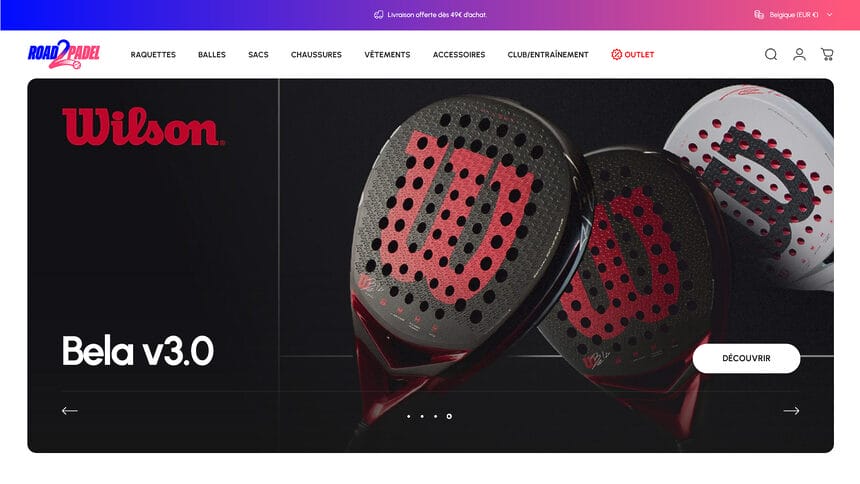 road2padel debarque tennispro lance eshop padel