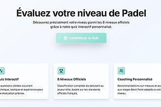 test niveau padel next point repere simple pour mieux situer